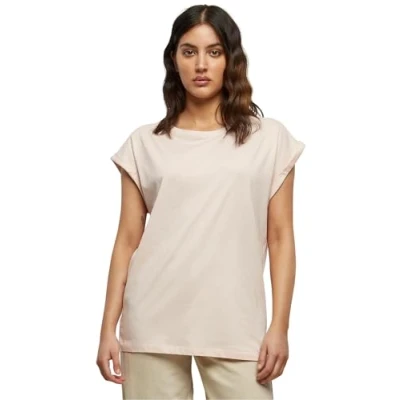 Afbeelding van Urban Classics Extended Shoulder Tshirt basic, Dames, Maat: XL, Pink