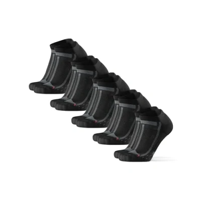 Afbeelding van Danish Endurance LONG Distance Running Lowcut 5 PACK Enkelsokken, Maat: 35 38, Black grey