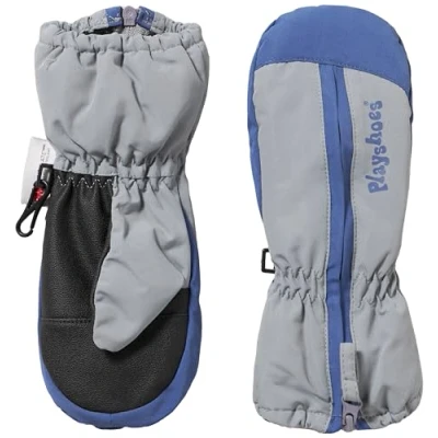 Afbeelding van Playshoes Unisex kinderen ritssluiting sneeuwwanten, grijs, 1 (ca. 2 jaar), Jahre)
