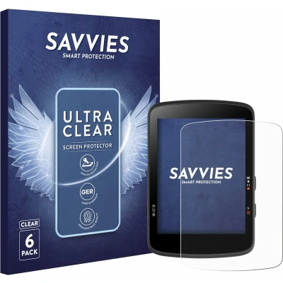 Afbeelding van Savvies Screenprotector voor Bryton Rider 17 Folie Beschermfolie transparant (6 Stuks)