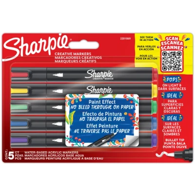 Afbeelding van Sharpie Creative Marker Assorted Colours 5pc
