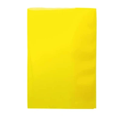 Afbeelding van HERMA 19611 notitieboekomslagen, A5, transparant geel, 10 stuks, notitiehoezen van duurzaam, afwisbare en extra dikke polypropyleenfolie, transparante set voor schoolschriften, gekleurd
