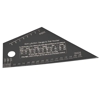 Afbeelding van Barabesty Fret Leveling Tool Gitaar Bass Neck Toets Meten Heerser Rocker Luthier