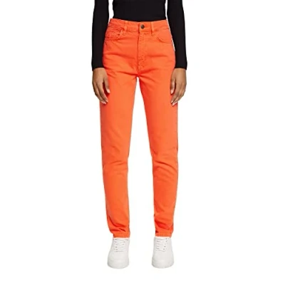 Afbeelding van Esprit MOM FIT Broek, Dames, Maat: 33x32, Orange red new