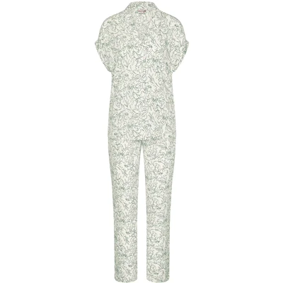 Afbeelding van Triumph dames Pyjamaset met bloemenprint in de kleur Beige, maat: 36