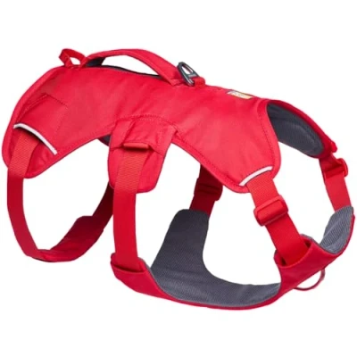 Afbeelding van Ruffwear, Web Master, multifunctioneel hondenharnas, wandelen en trailrunning, service werken, dagelijks gebruik, Red Canyon, XX Small