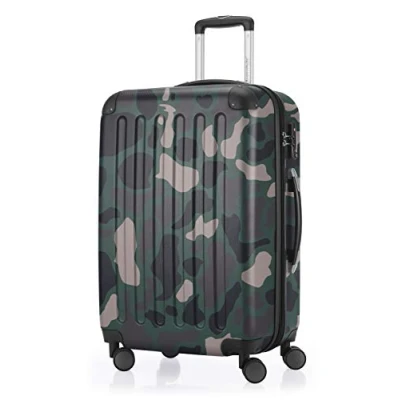 Afbeelding van HAUPTSTADTKOFFER SPREE Harde koffer, trolleykoffer, uitbreidbare reiskoffer, TSA, 4 wielen, 65 cm, 74 liter, camouflage