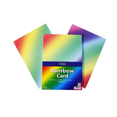 Afbeelding van Bright Ideas Briefpapier Papier en Kaart, Rainbow Assorted, A4 PK30 BI0172