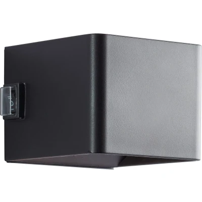 Afbeelding van Brilliant ISEO Oplaadbare wandlamp op accu draadloos met bewegingssensor IP44 LED 4W 300 Lumen 3000K batterijen indicator Zwart