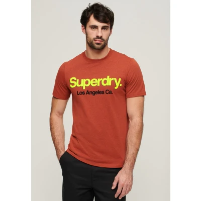 Afbeelding van Superdry Core Logo Classic Washed T shirt Met Korte Mouwen Oranje XL Man