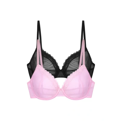 Afbeelding van Dorina Misha Beugel BH, Dames, Maat: 75A, Pink/black