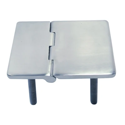 Afbeelding van RVS Scharnier met draadeinden 80 x 65 mm