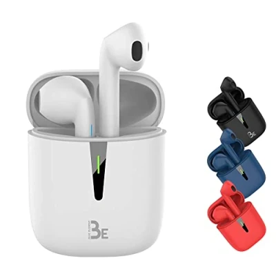 Afbeelding van BlueElement Pop Bluetooth 5.1 TWS stereo headset 3D HD, draadloos, batterijduur 12 uur, led oplaadbox, eenvoudig te verbinden, geïntegreerde microfoon, licht en comfortabel voor iPhone/Android (wit)