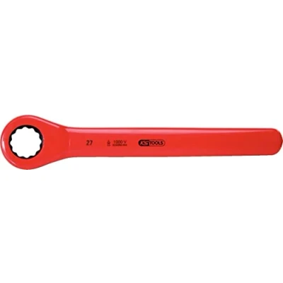 Afbeelding van KS Tools, Spanner, Ratelringsleutel met beschermende isolatie (24 mm)