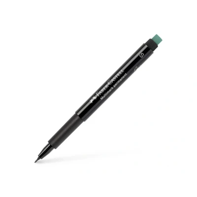 Afbeelding van marker Faber Castell Multimark permanent S zwart