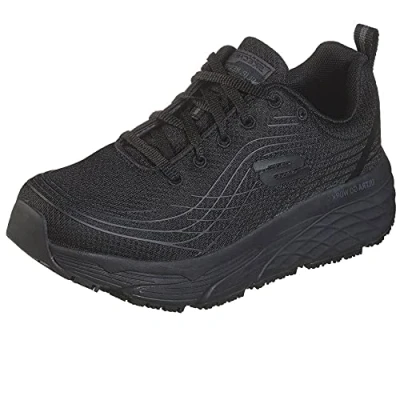 Afbeelding van Skechers MAX Cushioning Elite SR Sneakers laag, Dames, Maat: 37, Schwarz Leer