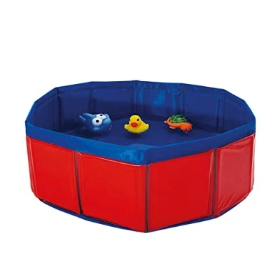 Afbeelding van Nobby Katten speelzwembad met speelgoed rood/blauw; Ø 30 x 11 cm