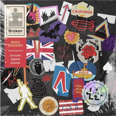 Afbeelding van Broken Records Puzzel (200 Stukjes) Rock van Luckies