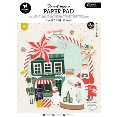 Afbeelding van Die cut Paper Pad Sweet christmas Essentials nr. 218