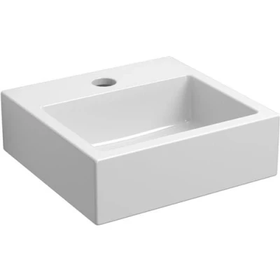 Afbeelding van Fontein Clou Flush 1 28x27x9cm Keramiek Glans Wit (Zonder Kraangat)