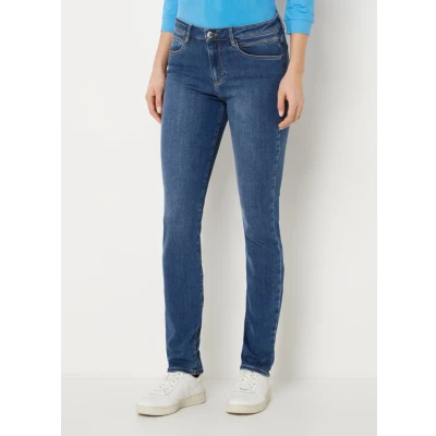 Afbeelding van BRAX dames Shakira mid waist skinny jeans in de kleur Indigo, maat: 46 lang