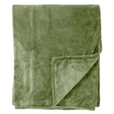 Afbeelding van Dutch Decor MARLON Bedsprei 240x260 cm effen kleur heerlijk zacht Matte Green groen
