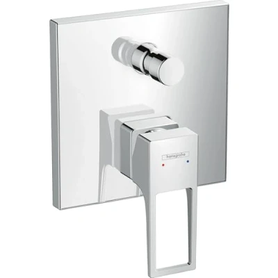 Afbeelding van Hansgrohe Metropol inbouw badmengkraan met beugelgreep en zekerheidscombinatie chroom
