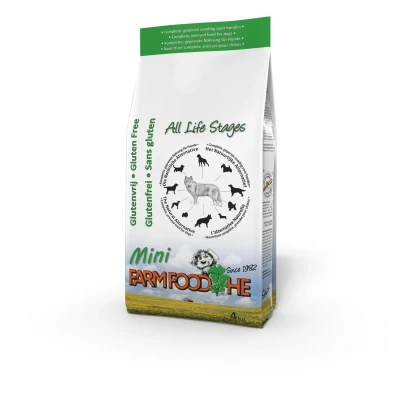 Afbeelding van 4x Farmfood HE Glutenvrij Puppy en Mini 4 kg