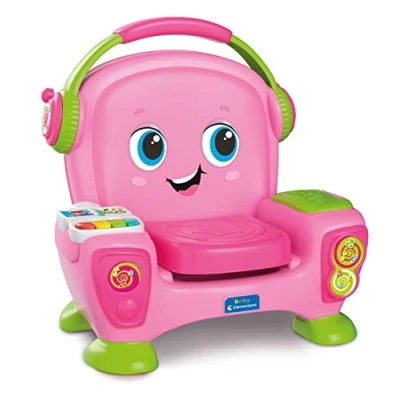 Afbeelding van Clementoni Canta Suona E Balla Pink fauteuil voor kinderen, interactief en multifunctioneel, sprekend leren in het Italiaans, speelgoed 1 jaar, gemaakt Italië, meerkleurig, 17755