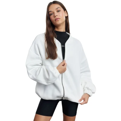 Afbeelding van Trendyol Ecru, Oversized/Brede Pasvorm, Fleece Gebreid Sweatshirt Met Dikke Binnenkant Twoaw25Sw00122