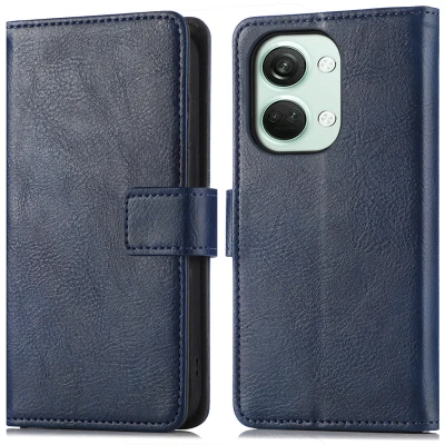 Afbeelding van OnePlus Nord 3 Hoesje Kunstleder iMoshion Bookcase Donkerblauw Telefoonhoesje