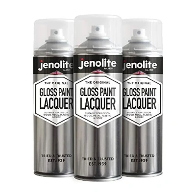 Afbeelding van JENOLITE heldere lakspray GLOSS Kristalheldere afwerking Verbetert en beschermt het oppervlak lakwerk tegen corrosie UV schade, niet vergelende lak 3 x 500 ml