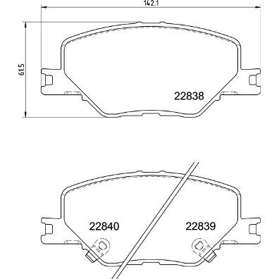 Afbeelding van Brembo Remblokset P 59 096