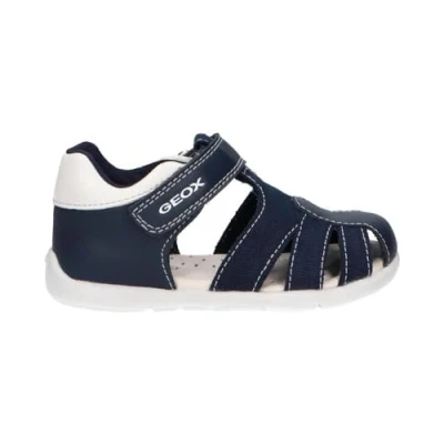 Afbeelding van Geox Baby Jongens B Elthan Boy C sandaal, marineblauw/wit, 18 EU