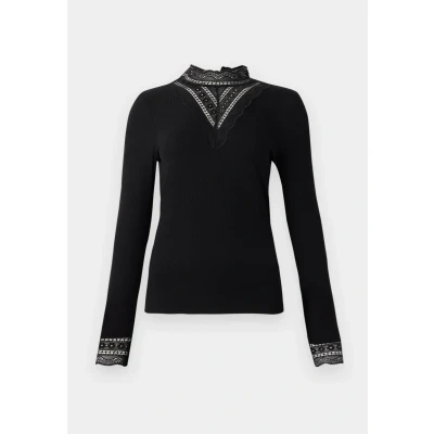 Afbeelding van YAS Yasellina HIGH NECK Longsleeve, Dames, Maat: XL, Black
