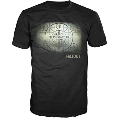 Afbeelding van Fallout Map Mens Black T Shirt Licensed shirts &amp; overhemden(X Large)
