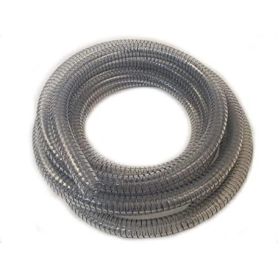 Afbeelding van HeRo24 PVC spiraalslang zuigslang druk &amp; transportslang 25 mm / 10 m transparant