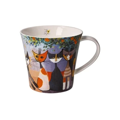 Afbeelding van Goebel Koffie /theekopje Tempi felici Rosina Wachtmeister, 13,5 x 10,5 9,5 cm