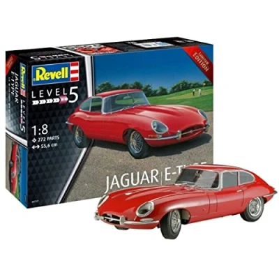 Afbeelding van Revell 07717 Jaguar E Type 1:8 Schaal Ongebouwd/Ongeverfd Kunststof Model Kit
