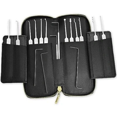 Afbeelding van Multipick ELITE 17 Profi Dietrich Set Made in Germany Lockpickset ELKE deur kan hiermee geopend worden delige echte slotenmaker kwaliteit