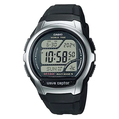 Afbeelding van Casio WV 58R 1AEF Horloge Zendergestuurd, stopwatch en timer 44 mm