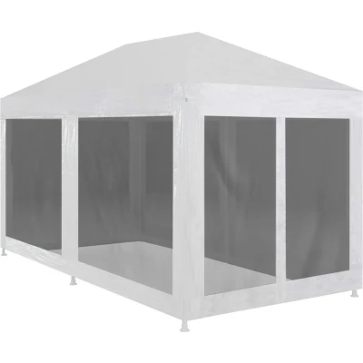 Afbeelding van Partytent met 6 mesh zijwanden 6x3 m