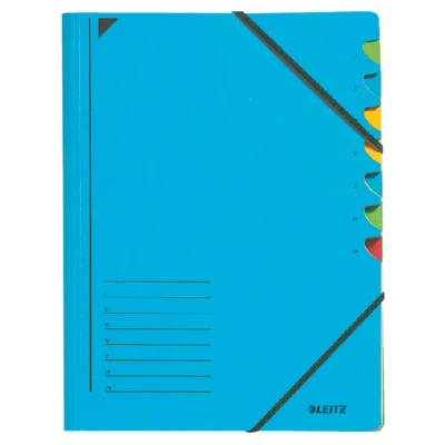 Afbeelding van Sorteermap Leitz 7 tabbladen karton blauw