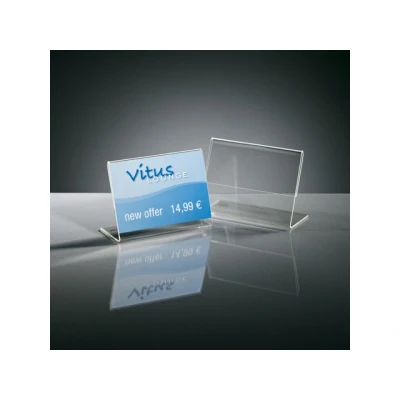 Afbeelding van Sigel Si Pa107 Info/Prijsstandaard Acryl Transparant Doos A 10 Stuks