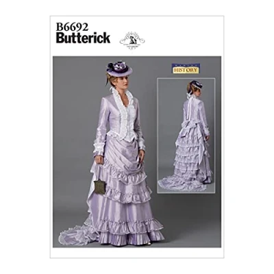 Afbeelding van Butterick Patroon B6692 Misses&#039; kostuum, wit