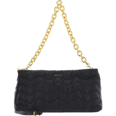 Afbeelding van COCCINELLE Leren Schoudertas Ophelie Matelasse Handbag Noir Zwart