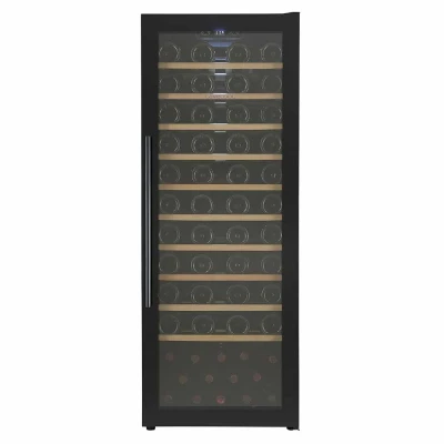 Afbeelding van Cavecool Raw Zircon Wijnkoelkast 84 flessen 1 zone Zwart glazen front