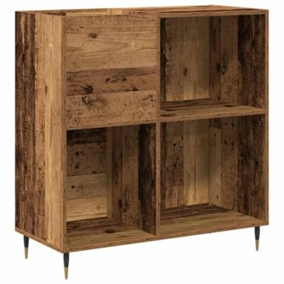 Afbeelding van vidaXL Recordkast Artisan Eiken Bewerkt Hout 84,5 x 38 89 cm