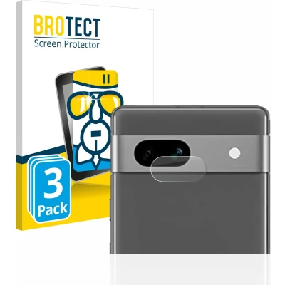 Afbeelding van BROTECT Screenprotector voor Google Pixel 7a (ALLEEN Camera Lens) Folie Beschermfolie Beschermglas transparant (3 Stuks)