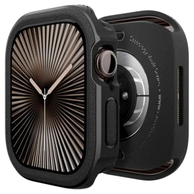 Afbeelding van Caseology Vault Case Compatibel met Apple Watch 10 (42 mm) Matte Black